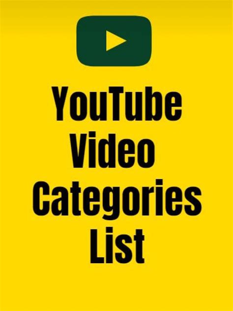 Video Categories